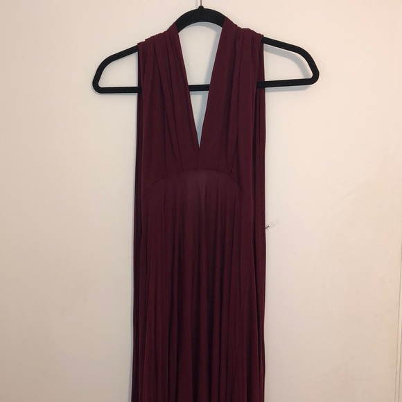 Lulus Dresses & Skirts - Maxi Maroon Convertible dress